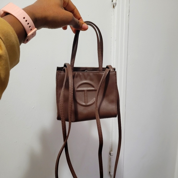 Telfar Handbags - mini chocolate brown telfar bag!